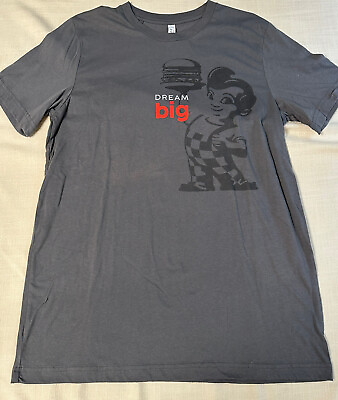 #ad Big Boy Michigan Restaurant “Dream Big” Large Gray Short Sleeve T Shirt $28.00