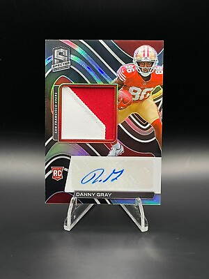 #ad 2022 Panini Spectra DANNY GRAY #231 Rookie Patch AUTO 125 RC 49ers $9.99