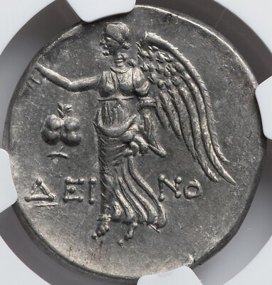 #ad PAMPHYLIA Side 300 200 BC Silver Tetradrachm Athena Angel NGC AU Ancient Coin 70 $2498.00