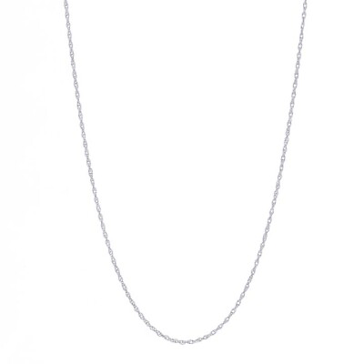 #ad White Gold Prince of Wales Chain Necklace 18quot; 14k $79.99