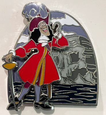 #ad Captain Hook Skull Rock Peter Pan Disney Pin L03 $14.00