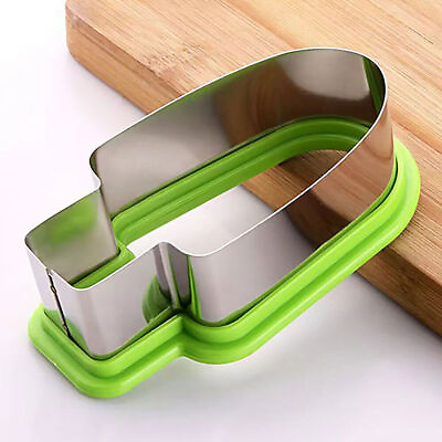 #ad 2 Pcs Stanless Steel Watermelon And Food Slicer Popsicle Shape Mold Cutter $8.66
