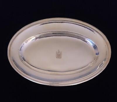 #ad Iraq President Saddam Hussein Royal Palace Silver Dish Iraqi Royalty Christofle $1599.96
