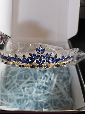 #ad Crystal Crown Bridal Tiara Rhinestone Headpiece Bridal Hair Accessories $12.21
