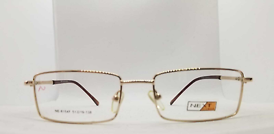 #ad Nice Shiny SoftGold Bronze Metal Full Rim Rectangular Eyeglasses Frame 51 19 138 $15.00