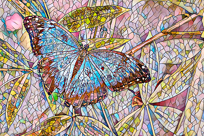 #ad 🦋 Butterflies: Adult Mosaic Coloring Book with 50 Different Pictures Butterfly $11.95