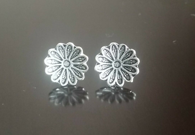#ad Erick#x27;s Sterling Silver Flower Earrings Taxco.925 $24.00