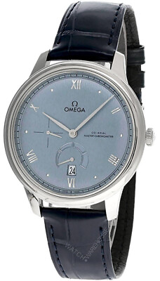 #ad OMEGA De Ville Prestige 41MM Blue Leather Men#x27;s Watch 434.13.41.21.03.001 $4275.00