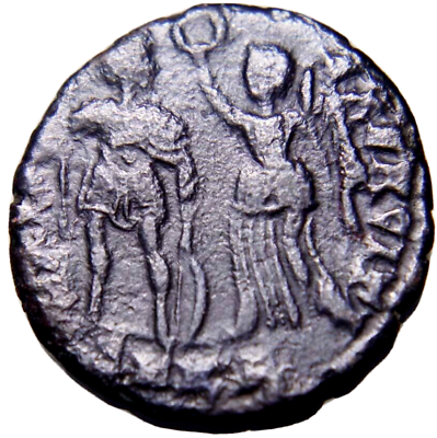 #ad Honorius 393 423 AD Kyzikos AE Follis Splendid Revers Ancient Roman Coin w COA $43.16