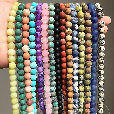 #ad Round Polished Matte Beads Dull Opaque Bead Handmade Bracelet Necklace DIY Craft $11.07