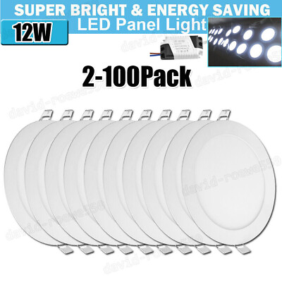 #ad 6Inch LED Ceiling Lights Ultra Thin Recessed Retrofits Kit 6000K Daylight 12W $16.99