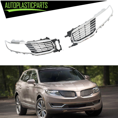 #ad For Lincoln MKX 2016 2018 Chrome Grill Assembly Front Upper Left amp; Right Grille $366.55