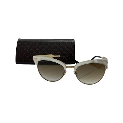 #ad GUCCI #3 Sunglasses Shell Gradient GG4283 White Gold $237.45