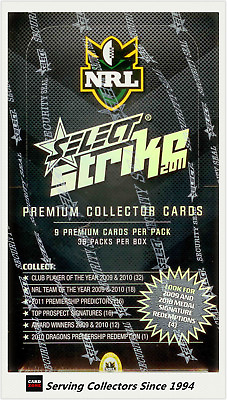 #ad FACTORY BOX Select 2011 NRL STRIKE TRADING CARD BOX 36 Packs RARE AU $320.00