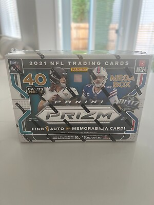 #ad TARGET EXCLUSIVE 2021 Panini NFL Prizm Football Trading Card Mega Box $75.00