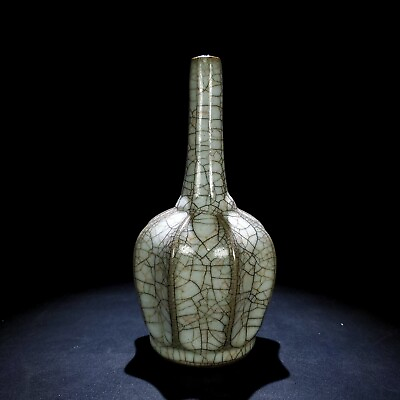 #ad 8.6 quot; China antique Song dynasty Official porcelain Multi ribbed bottle $272.00