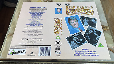 #ad DICK CLARKS BEST OF BANDSTAND VESTRON MUSIC VIDEO VHS PROMO SLEEVE ONLY GBP 4.99