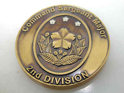 #ad 2ND DIVISION COMMAND SERGEANT MAJOR CHALLENGE COIN $50.00