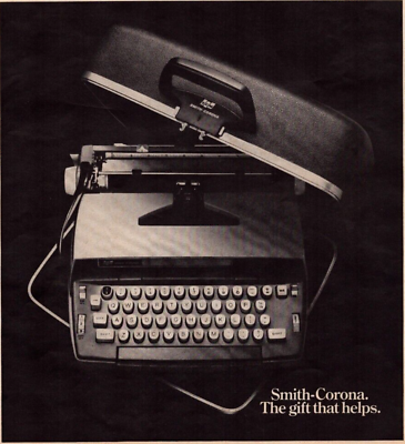 #ad Smith Corona Typewriter quot;The Gift that Helpsquot; Vintage Print Ad 1970 $13.49