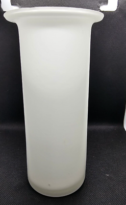 #ad White Frosted Flower Vase 7.25quot; Tall $9.99