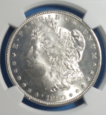 #ad 1880 S Morgan Silver Dollar MS 64 NGC Brilliant White Flawless Finish $125.00