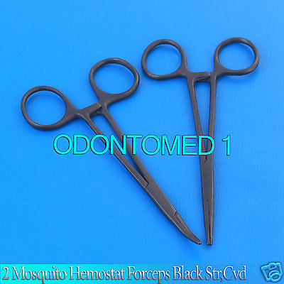 #ad 2 Mosquito Forceps 5quot; Full Black Colormed Instrument $9.05