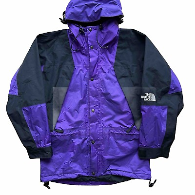 #ad Vintage North Face Gore Tex Jacket M Purple 90s Mountain Light Parka Outerwear $120.00