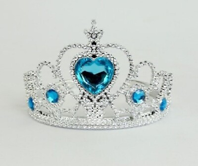#ad Princess Crown Blue Heart Tiara Designed for 18 inch Dolls $3.25
