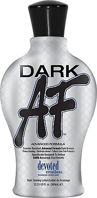 #ad Devoted Creations DARK AF Dark Bronzer Indoor Tanning Bed Lotion 12.25oz $26.99