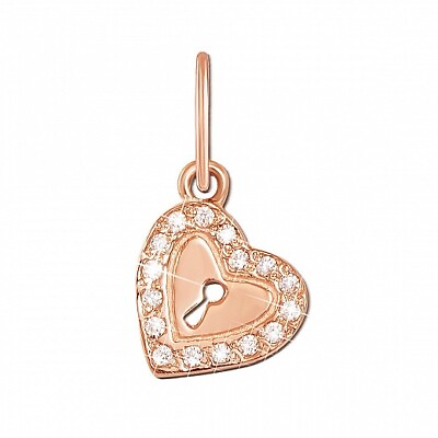 #ad Pendant Ukrainian Key from Heart Ukraine Necklace Jewelry Charm 14k gold 585 $153.99