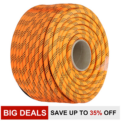 #ad VEVOR 9 16quot; x 200#x27; Polyester Rope Dual Braid Pull Rope 8600 lb Breaking Strength $51.29