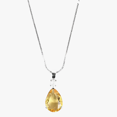 #ad Silver Plated Stone Silver Citrine 925 Gemstone Jewelry Sterling Handmade $23.28