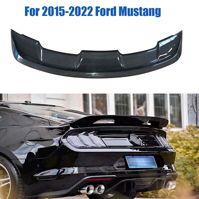 #ad Rear Spoiler Wing For 2015 2022 Ford Mustang GT350 GT500 Rear Trunk Carbon Fiber $63.99
