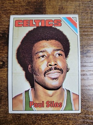 #ad 1975 Topps Basketball #8 Paul Silas Boston Celtics Vintage All Star NBA Champ $2.78