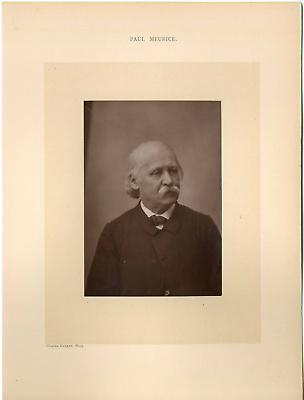 #ad Gallot Charles France Paul Meurice romancier et dramaturge 1818 1905 Photog EUR 79.00