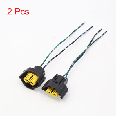 #ad 2Pcs H9 Foglight Lamp Bulb Extension Wiring Harness Socket Connector for Car $10.80