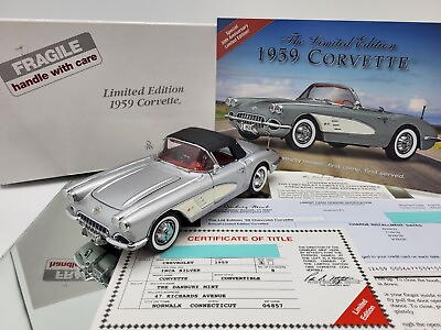 #ad DANBURY MINT LIMITED EDITION 1959 CHEVROLET CORVETTE **RARE IMMACULATE COMPLETE $225.00