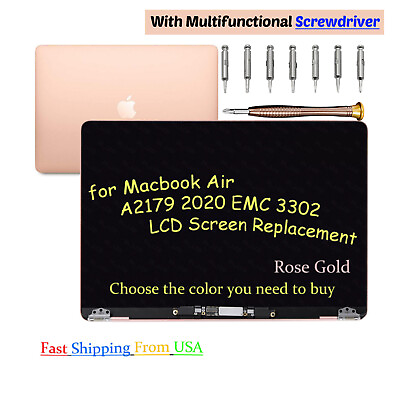 #ad Gold Replacement For Apple MacBook Air A2179 2020 Screen LCD EMC 3302 Panel $185.00