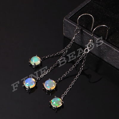 #ad Ethiopian Opal Jewelry Dangle Earrings Handmade Jewelry Natural Opal J 390 $49.20
