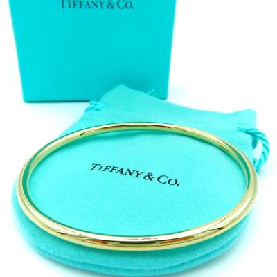 #ad Tiffany Yellow Gold Bangle 585 K14 Ou14 $1745.18