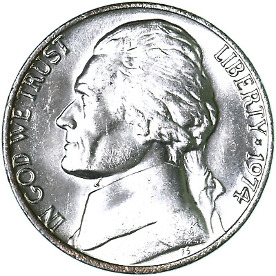 #ad 1974 P Jefferson Nickel Choice BU US Coin See Pics N739 $3.01