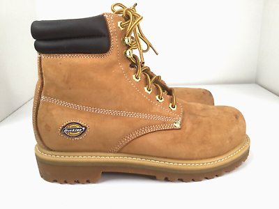#ad Dickies Womens Steel Toe Work Boots size 8M ASTM F2413 05 Tan mens 6.5 $38.00
