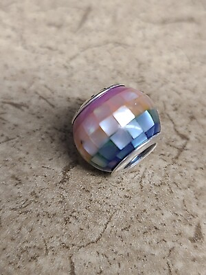 #ad Pandora Sterling Silver amp; Cubic Zirconia Multi Color Mosaic Charm $34.95