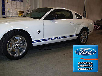 #ad Ford Mustang Rocker Panel Door Side Stripes Decals RB strips both sides L and R $29.66