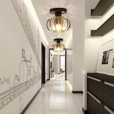 #ad Flush Mount Light Fixture Aisle Hallway Crystal Chandelier Modern Ceiling Lamp $16.23
