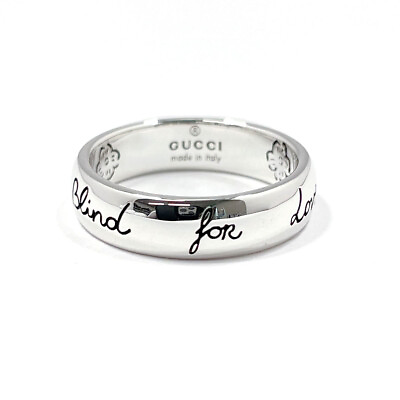#ad GUCCI Ring Blind for Love Silver925 US 5.5 US Size Women Jewelry $248.40