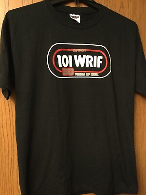 #ad WRIF 101 WRIF Detroir Radio “30 Years Of Rock” Black Shirt Jerzees $60.00