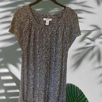#ad Style and Co knit dress size L Greys and white Knit $15.00