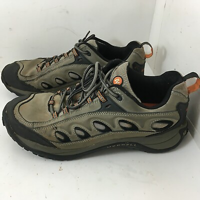 #ad Merrell Kangaroo Boa Hiker Shoes Men#x27;s 12 Brown Leather J176316C Lace Up Low Top $19.95