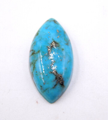 #ad 6 Cts 1 Pc Natural Arizona Turquoise Marquise Cab Loose Gemstone 10x20 MM P 3119 $9.19